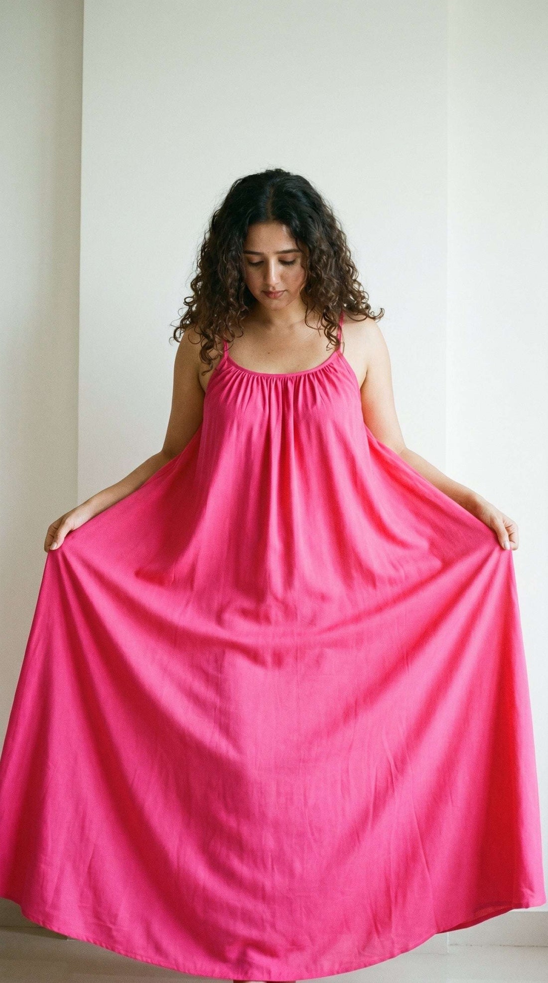 Premium Soft Flow Lounge Maxi Dress PINK