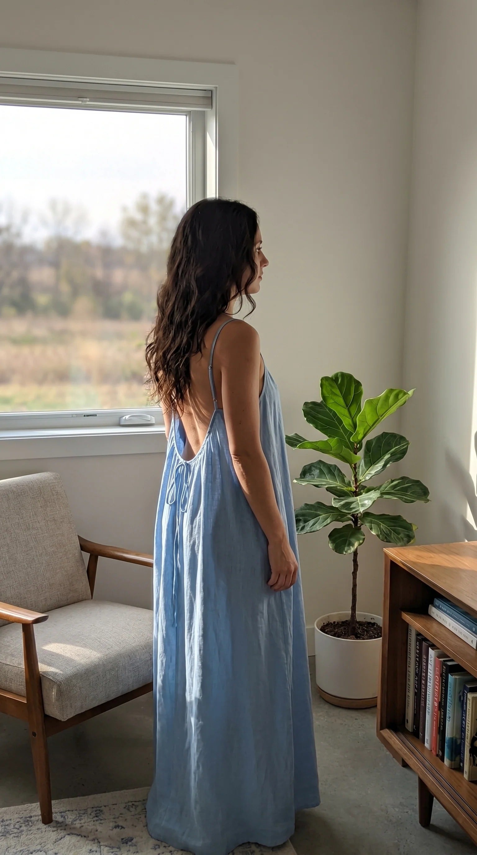 Premium Soft Flow Lounge Maxi Dress
